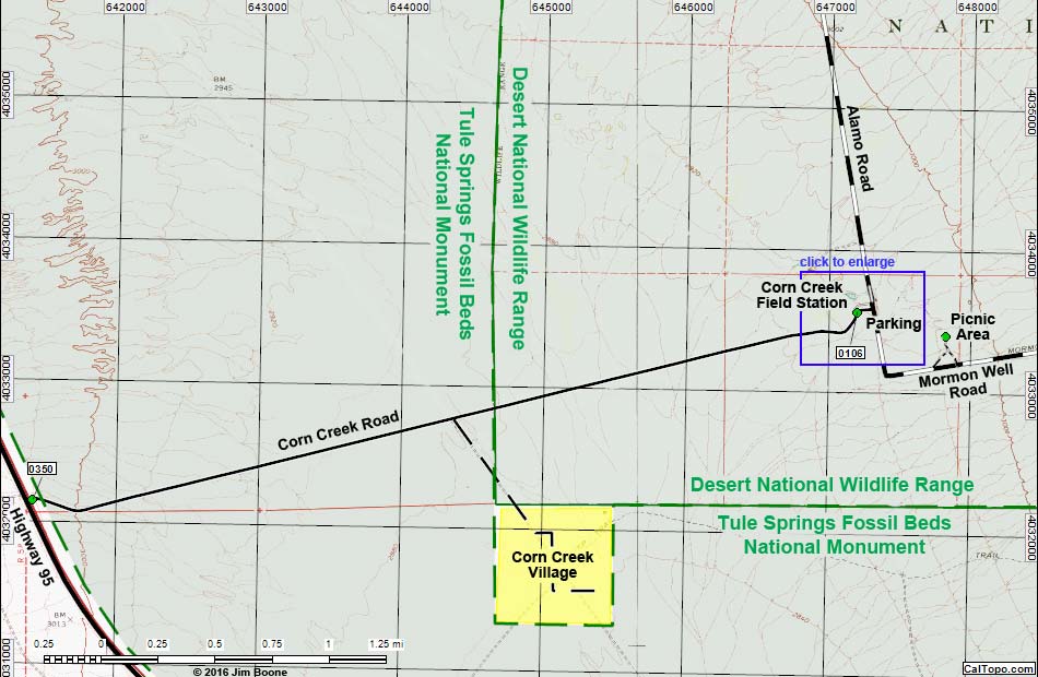 Corn Creek Area Map