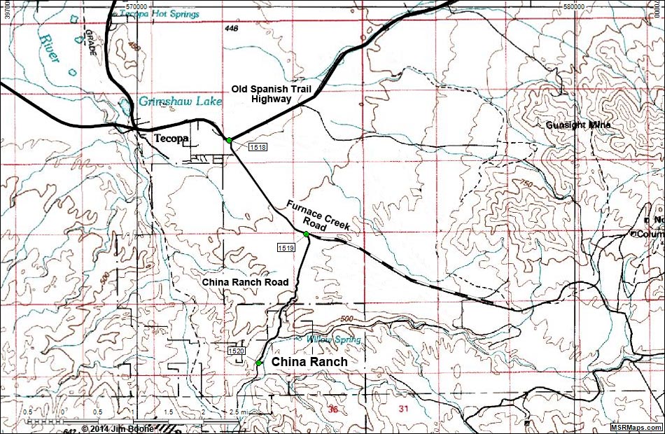 China Ranch Date Farm Birding Map