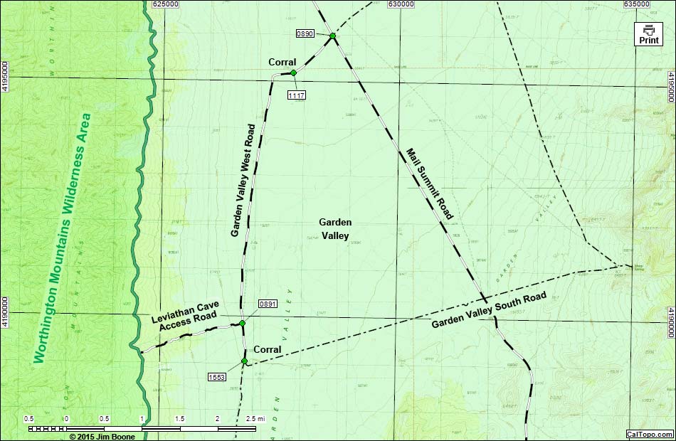 Garden Valley West Road Map