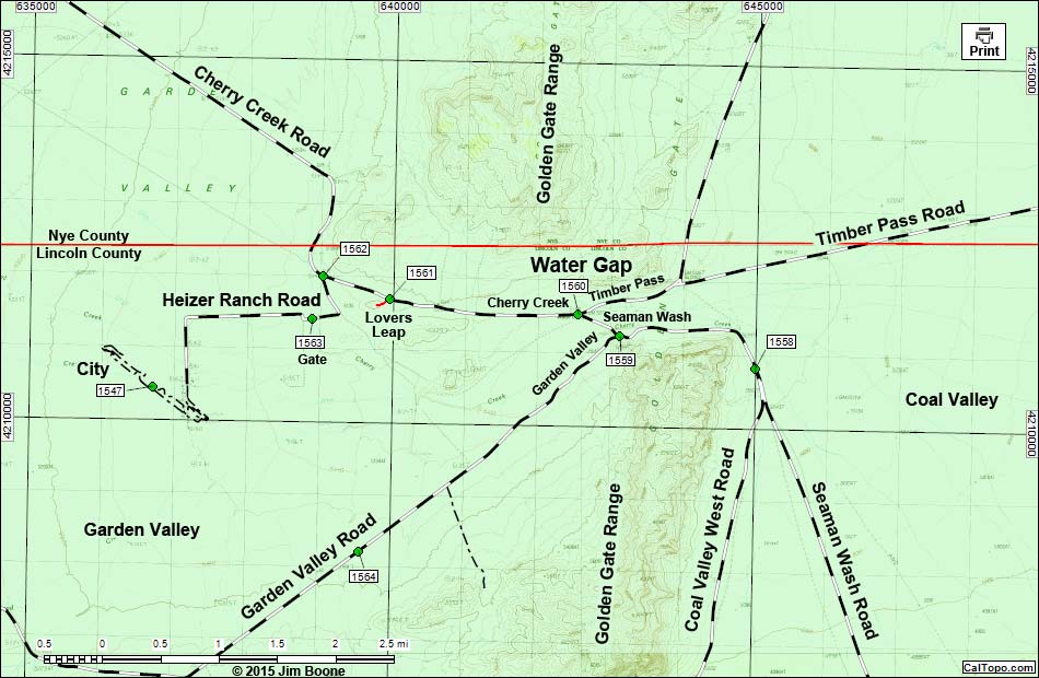 Seaman Wash Road Map