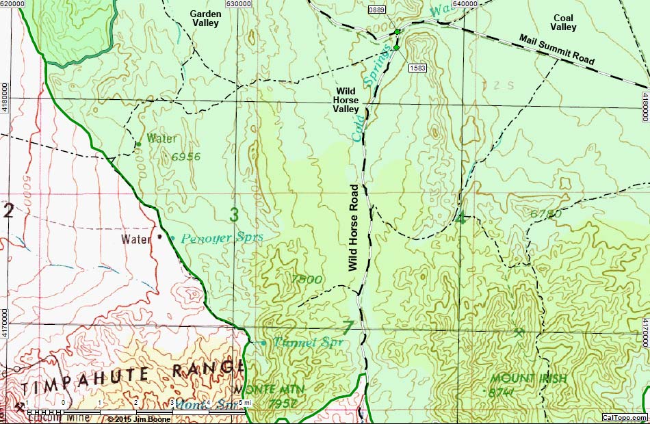 Wild Horse Valley Road Map