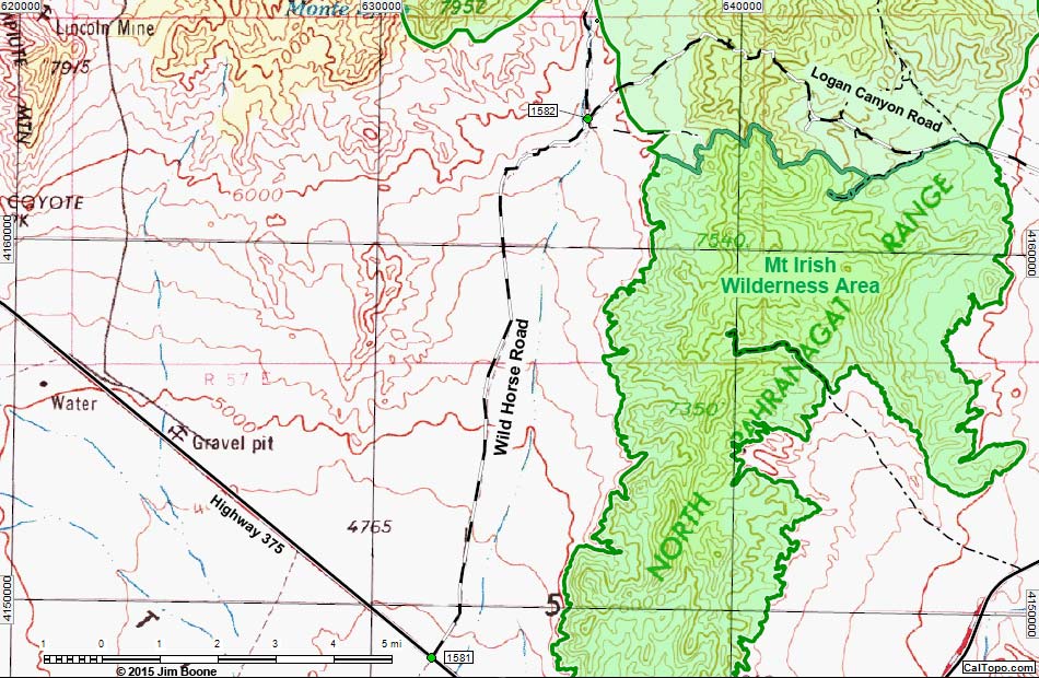 Wild Horse Valley Road Map