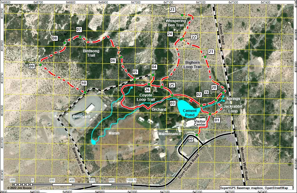 Corn Creek ADA Loop Trail Map