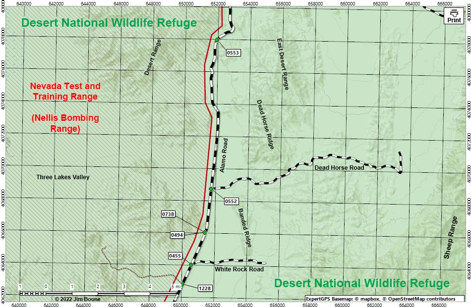 Alamo Road Map Far North