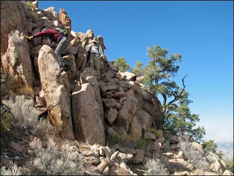  Approaching the first shoulder (view SW)