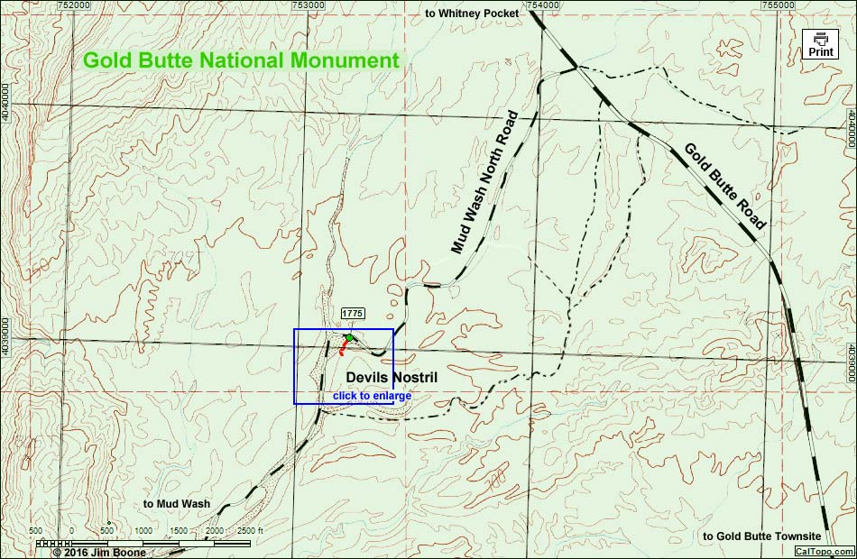 Devils Nostril Map