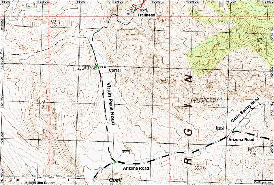 Virgin Corral Map