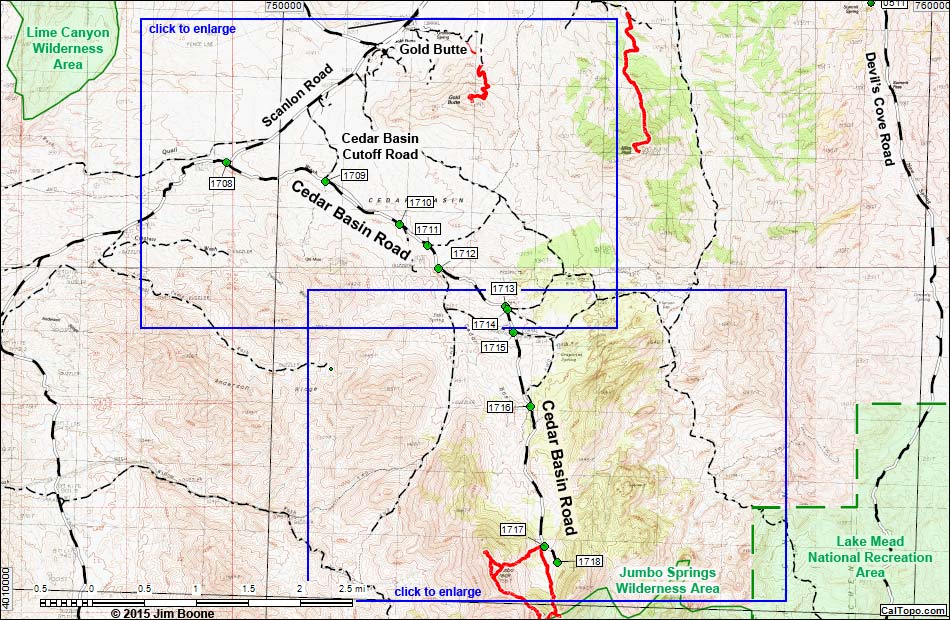 Cedar Basin Road Map