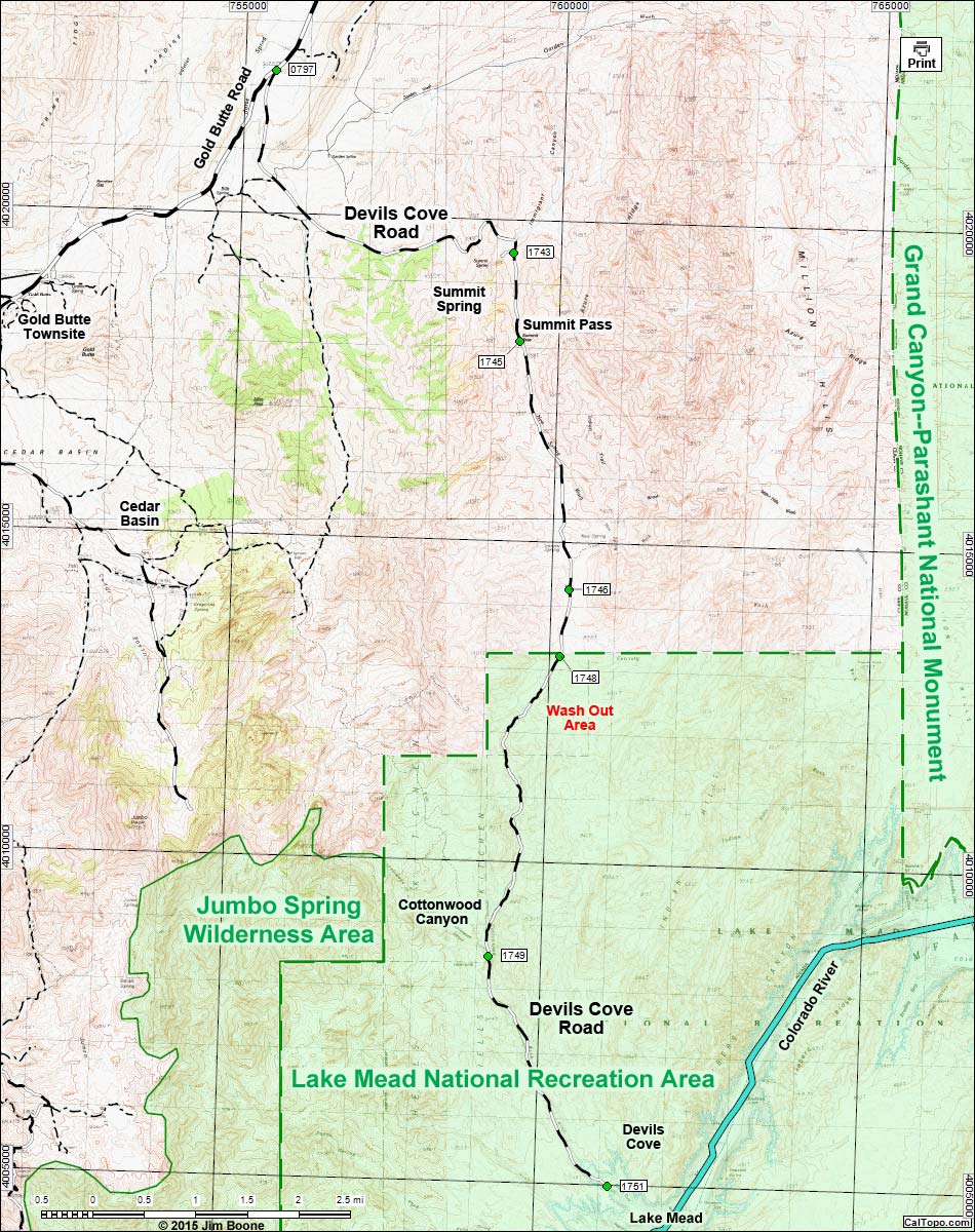 Devils Cove Road Map