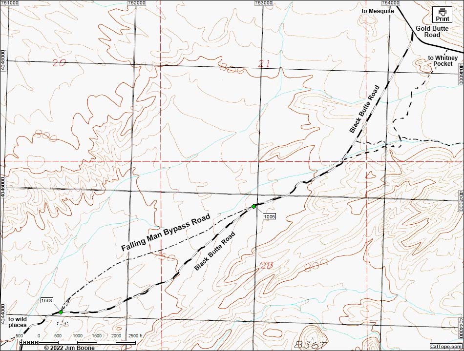 Black Butte Alternate Road