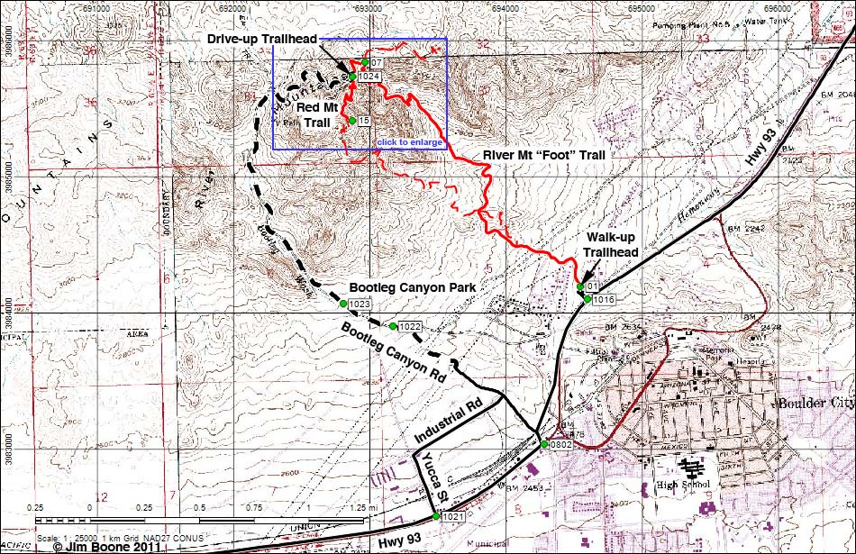 Red Mountain Overlook Trail -- Overview Map