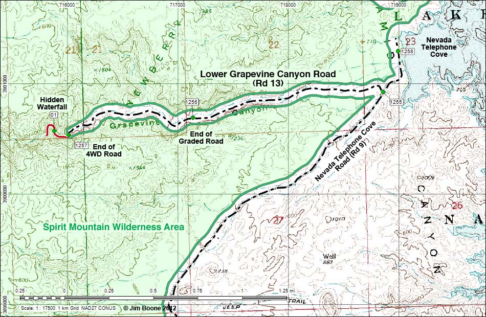 Lower Grapevine Canyon Road