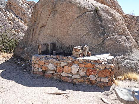 "Stone Table" campsite; Caruthers Canyon