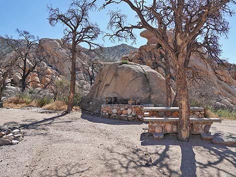 "Stone Table" campsite; Caruthers Canyon