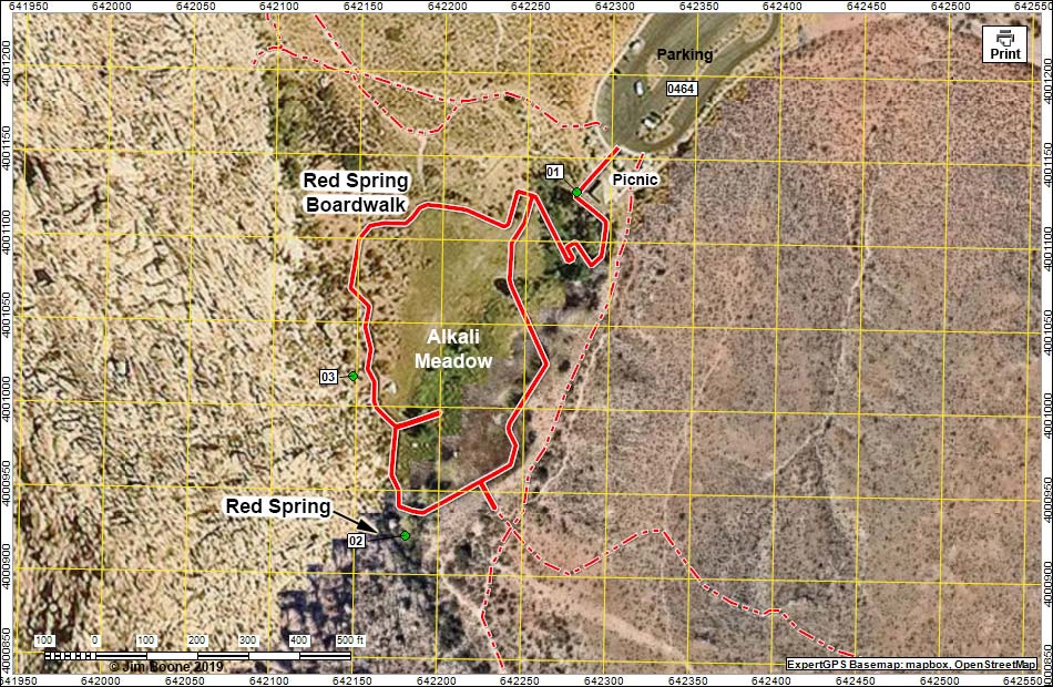 Red Spring Boardwalk Trail Map