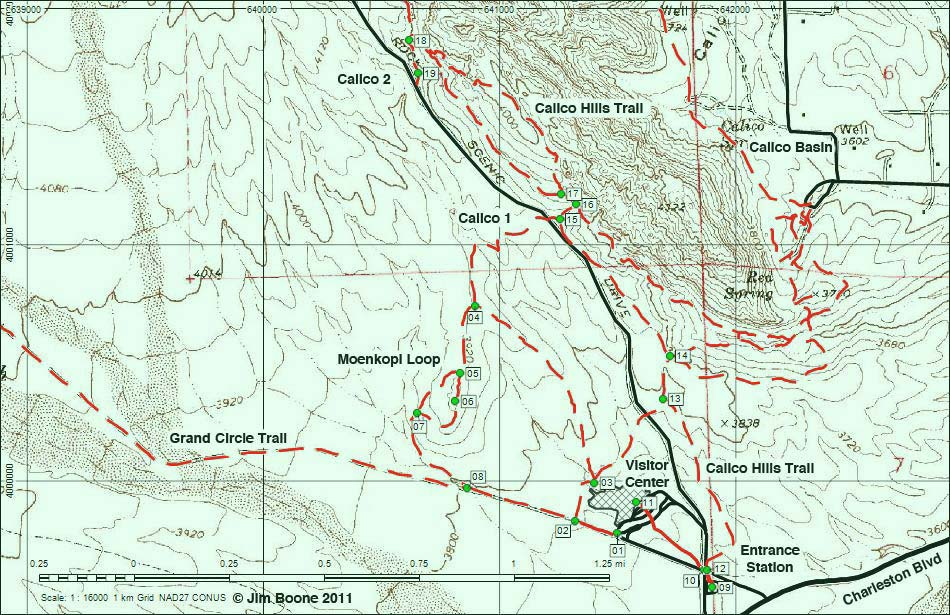 Entrance Station - Visitor Center Map