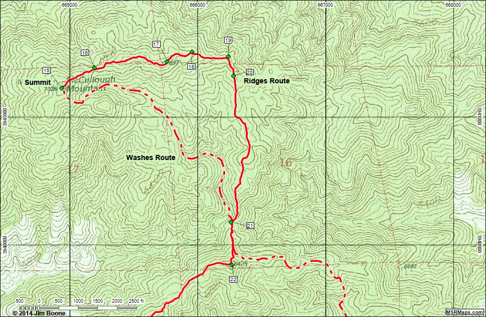 McCullough Mountain Map