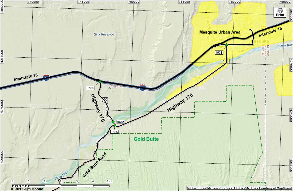 Highway 170 Map